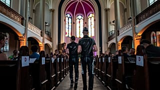Música clásica, una iglesia y mucho cuero en una reunión queer en Berlín