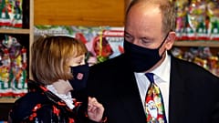 Prinzessin Gabriella mit ihrem Vater Albert von Monaco - ARCHIV