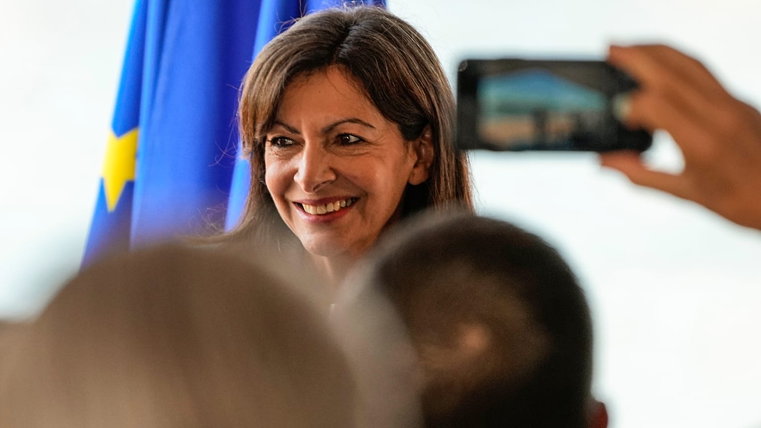 Anne Hidalgo am Sonntag in Rouen