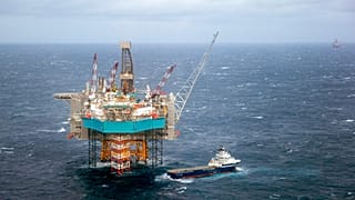 Feb. 16, 2016 file photo, a view of a supply ship at the Edvard Grieg oil field, in the North Sea.
