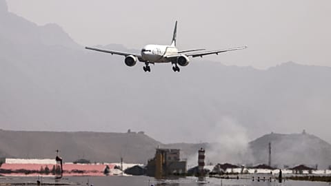 A Pakistan plane carrying a handful of passengers, which is the first international commercial flight to land in Afghanistan since the Taliban retook power.