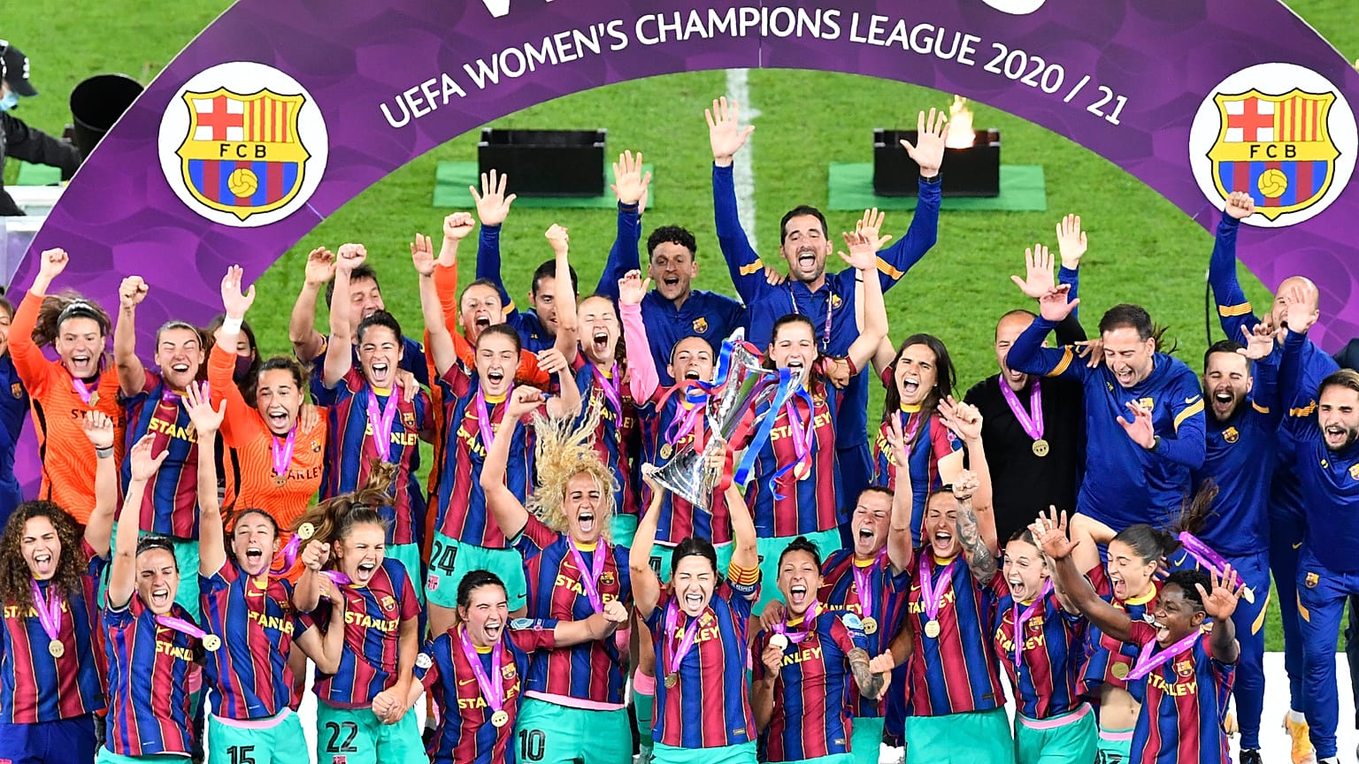 Barcelona are defending champions after defeating in last year's final in Gothenburg.
