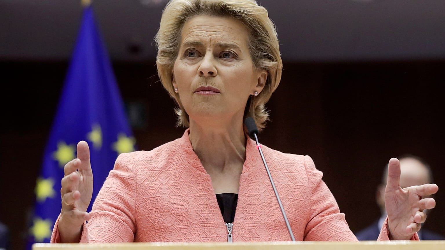 President von der Leyen during last year's State of the Union address. 