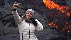 EBU/ Un 'selfie' con la lava