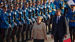 Ангела Меркель в Сербии