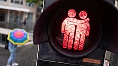Almanya'da bir trafik lambası