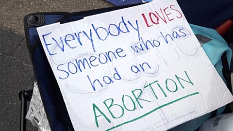 US abortion rights activists protest outside Justice Kavanaugh's house