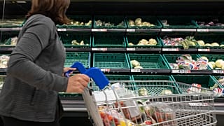 Leerer Supermarkt in Manchester