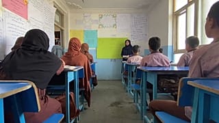 یک دبستان خصوصی در کابل