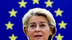 Úrsula von der Leyen en un momento de su discurso 