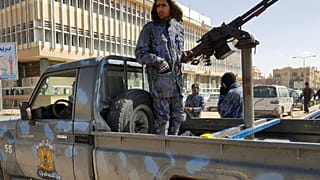 Halife Hafter'e bağlı güçler Libya'nın güneyindeki Sebha'da devriye geziyor (arşiv)