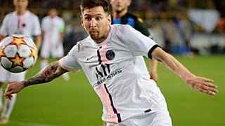 Лионель Месси во время игры с «Брюгге» 15 сентября 2021