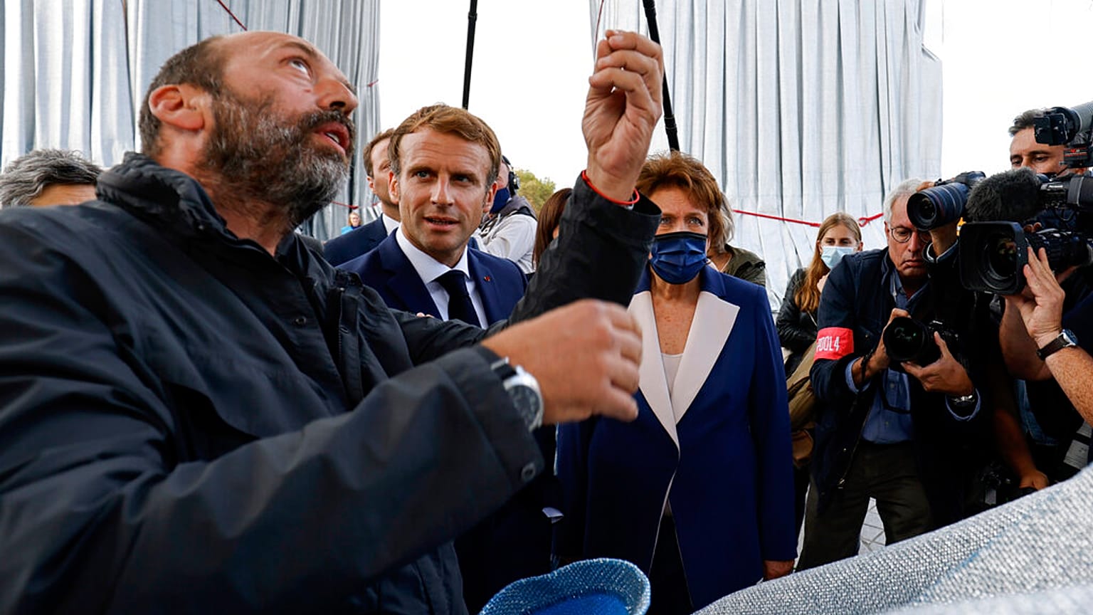  Vladimir Yavachev, neveu de Christo, Emmanuel Macron et Roselyne Bachelot