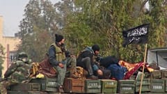 Jabhat al-Nusra members pictured in Idlib province, northern Syria in January 2013