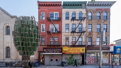 The first designs show 'Glasir' trees erected in Brooklyn
