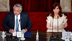 El presidente argentino, Alberto Fernández, y su vicepresidenta, Cristina Fernández de Kirchner
