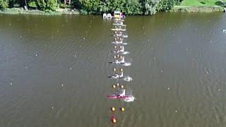 Salida de la final de K1 1000 masculino