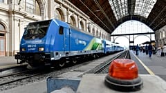A Connecting Europe Express a Keleti pályaudvaron 