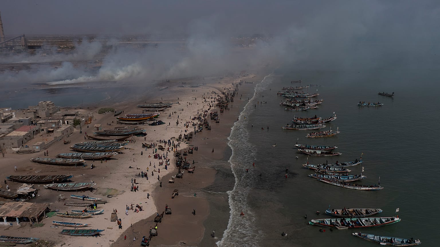Bargny beach, some 35 kilomters (22 miles) east of Dakar, Senegal.