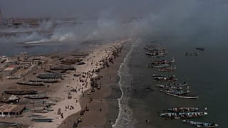 Bargny beach, some 35 kilomters (22 miles) east of Dakar, Senegal.