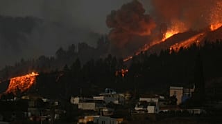 Zona afectada por la erupción del volcán Cumbre Vieja, 19/9/2021, La Palma