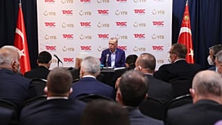 Erdoğan (TASC) tarafından düzenlenen "Daha Adil bir Dünya" adlı konferansında konuşma yaptı