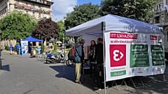 Az erzsébetvárosi szavazósátor