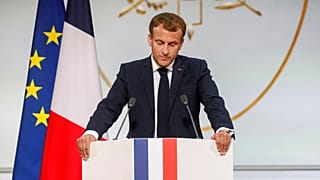 Fransa Cumhurbaşkanı Macron Harkileri anma resesiyonunda bir konuşma yaptı