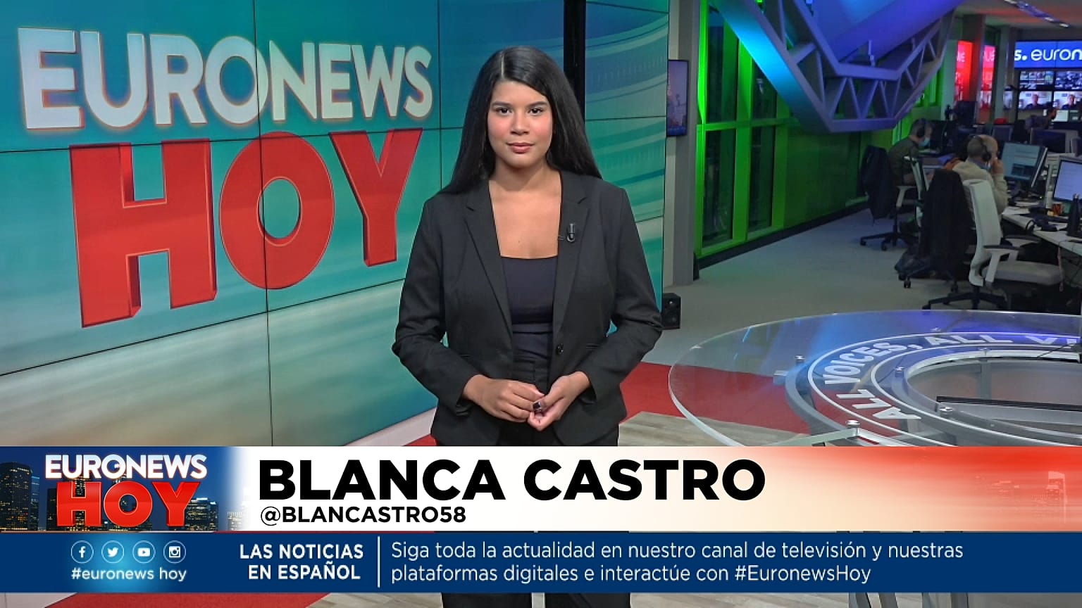 Blanca Castro en Euronews Hoy