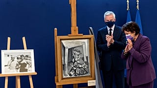 L'une des oeuvres de Pablo Picasso cédée par sa famille à la France, au musée Picasso de Paris. Bruno le Maire et Roseline Bachelot l'ont dévoilée.