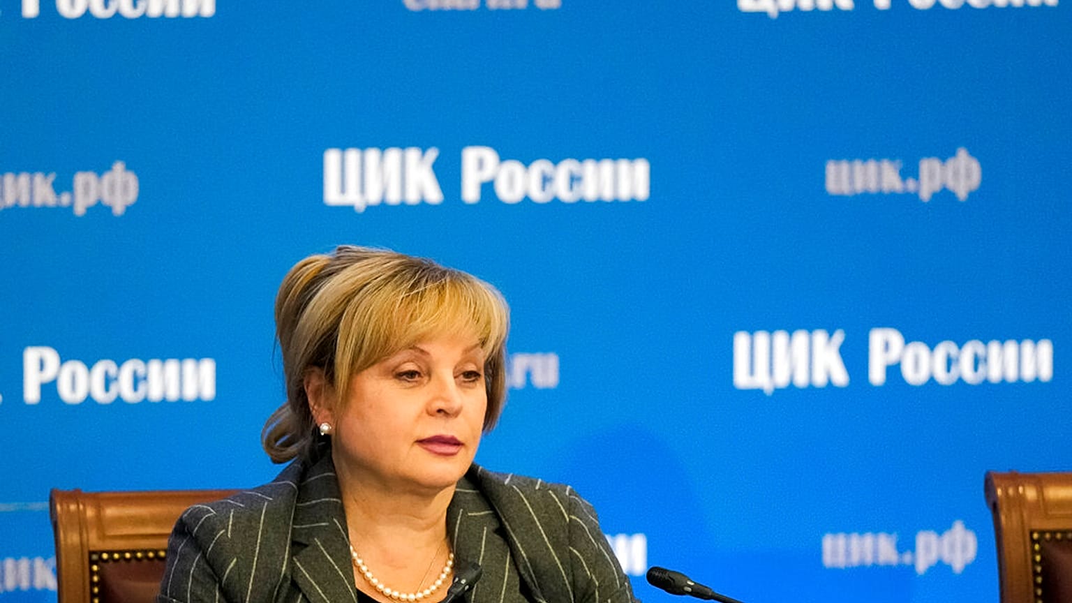 Ella Pamfilova, az orosz Központi Választási Bizottság elnöke 