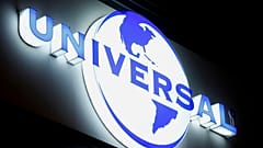 The logo of Universal Music Group (UMG) is seen at a building in Zurich, Switzerland July 20, 2021. REUTERS/Arnd Wiegmann/File Photo