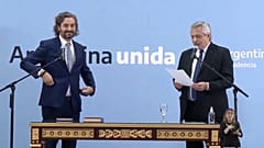 Alberto Fernández jura a Santiago Cafiero como ministro de asuntos exteriores, 20/9/2021, Buenos Aires, Argentina
