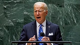 Presidente dos EUA durante o discurso na AG das Nações Unidas