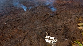 Lavamassen auf der Insel La Palma