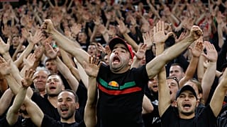 هواداران تیم ملی فوتبال مجارستان در دیدار با انگلیس