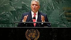 El presidente de Colombia, Iván Duque, en la Asamblea General de la ONU