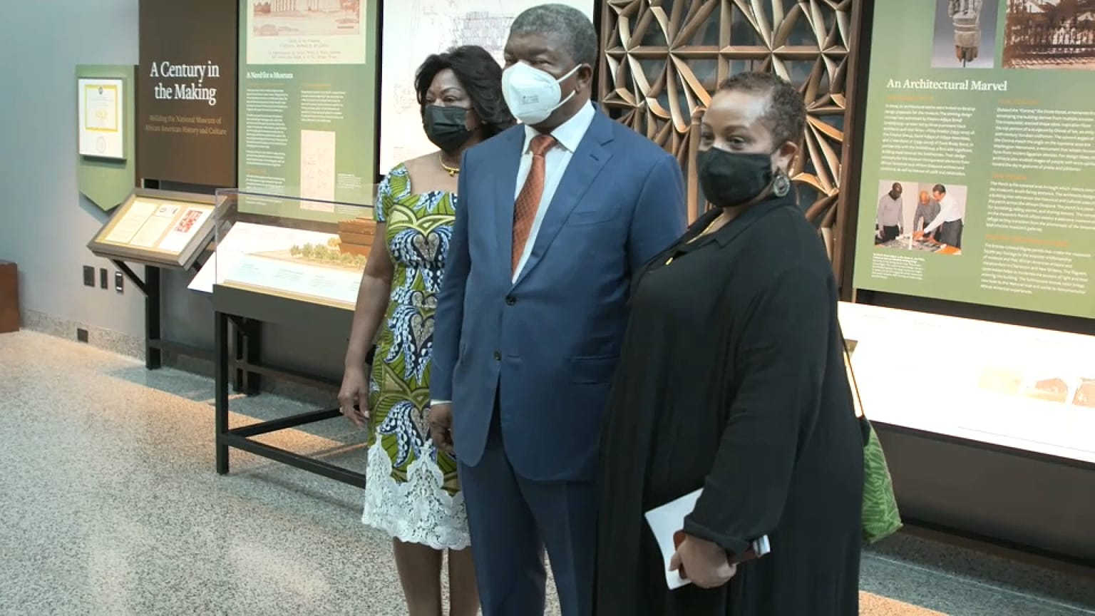 Presidente de Angola, João Lourenço, no Museu de História e Cultura Afro-Americana