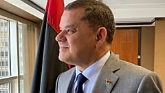 رئيس الحكومة الانتقالية الليبية عبد الحميد الدبيلة خلال وجوده في نيويورك. 16/07/2021