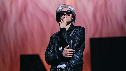 Main actor playing Andy Warhol in the new musical by American film director Gus Van Sant. 