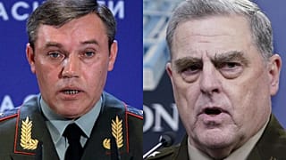 Rusya Genelkurmay Başkanı Valery Gerasimov (sol), ABD Genelkurmay Başkanı Mark Milley