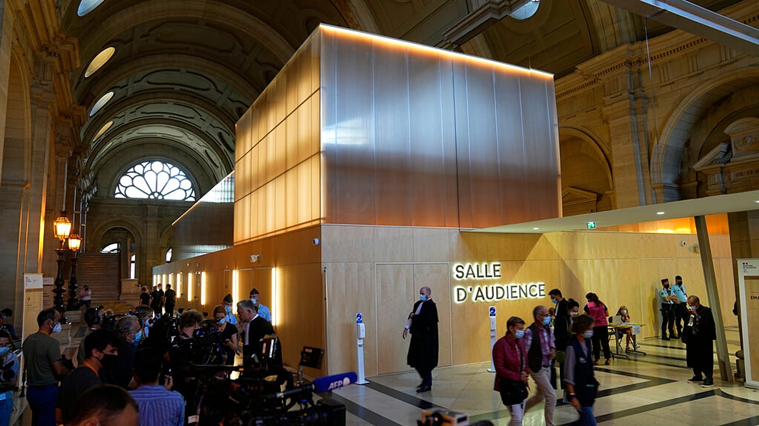 Salle d'audience spéciale du procès des attentats du 13 novembre, archives, 8 septembre 2021
