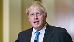 British Prime Minister Boris Johnson at the U.S. Capitol in Washington, Sept. 22, 2021. 