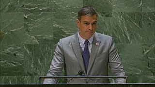 Pedro Sánchez, presidente del Gobierno de España, en la Asamblea General de la ONU