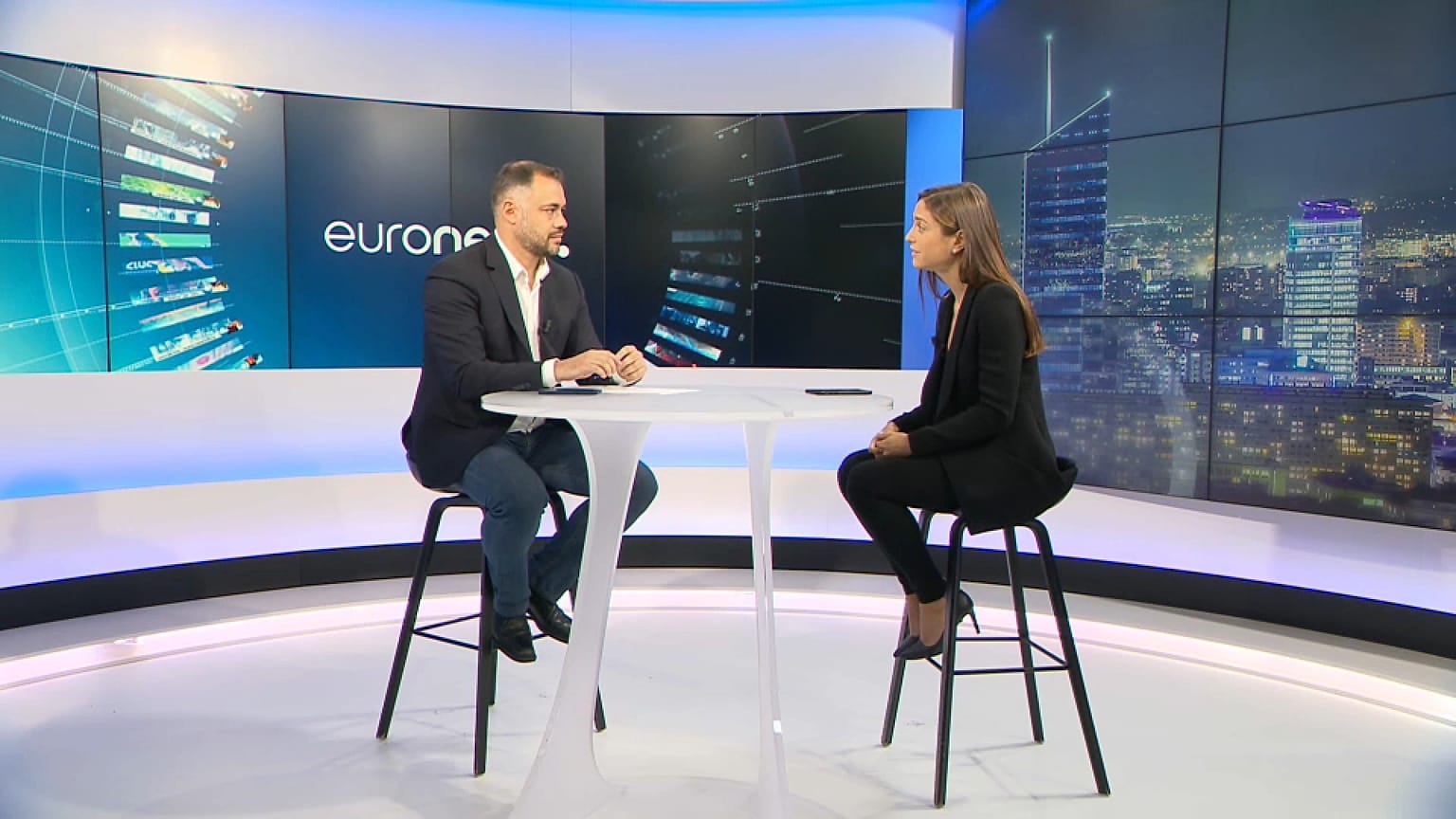 Anelise Borges durante la entrevista