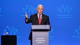 Mike Pence a Budapesti Demográfiai Csúcson