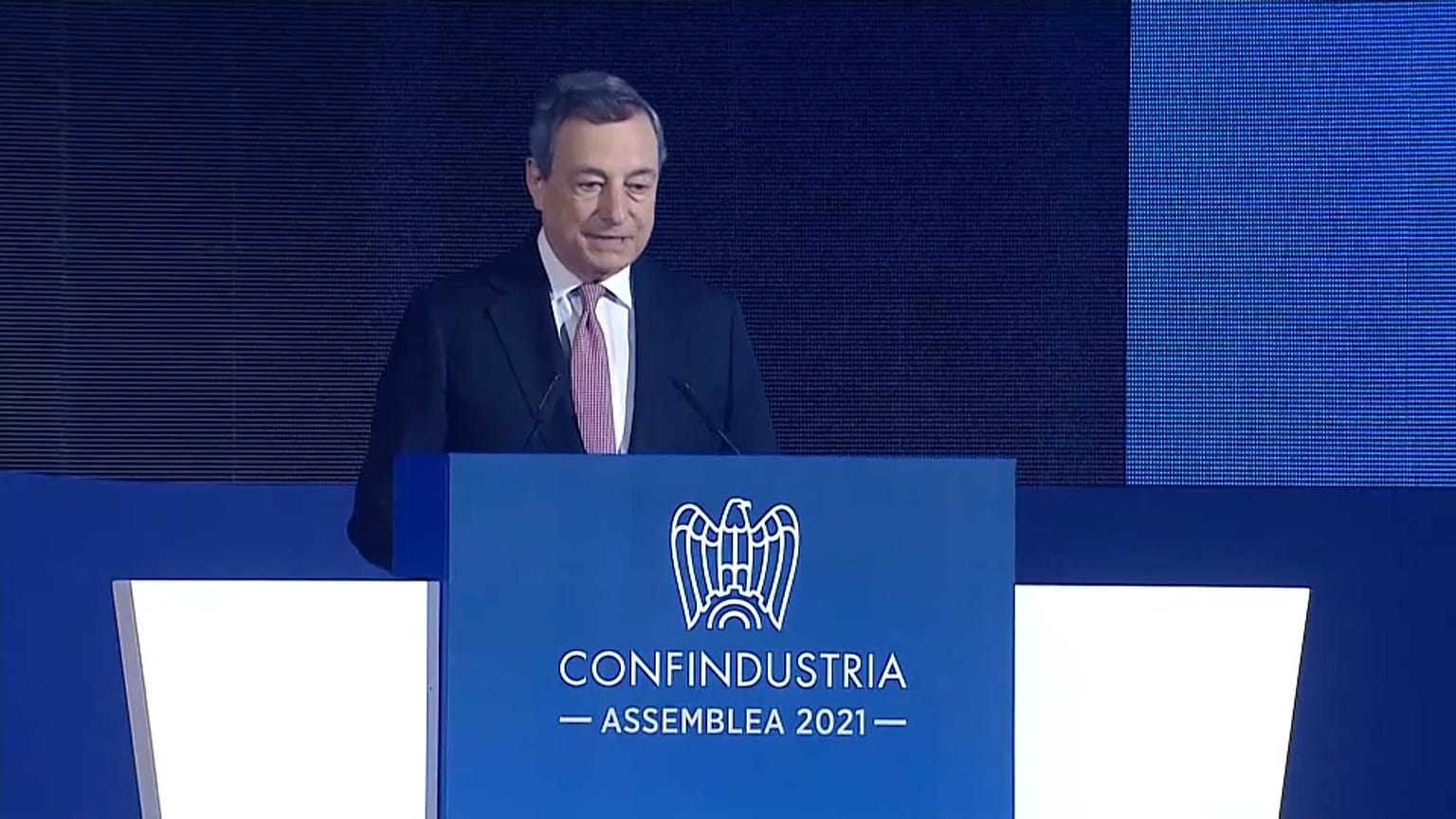 Il premier Mario Draghi