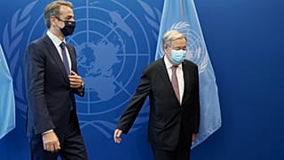 Κυριάκος Μητσοτάκης - Αντόνιο Γκουτέρες