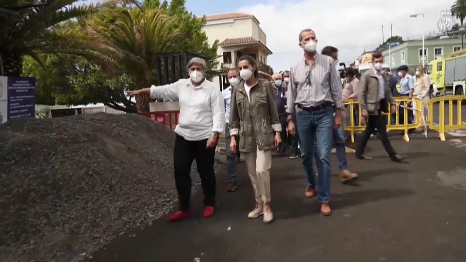Re Felipe in visita a La Palma: "Gli aiuti non mancheranno"