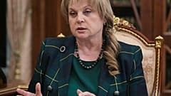 Глава ЦИК Элла Памфилова на встрече в Кремле, апрель 2021 года